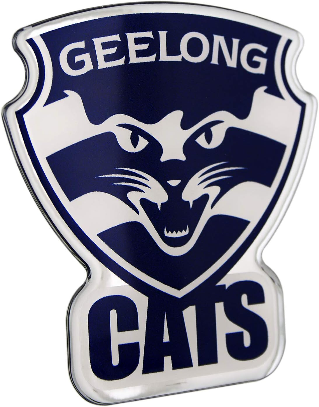 Fan Emblems Geelong Cats Lensed Chrome AFL Supporter Logo image number 3