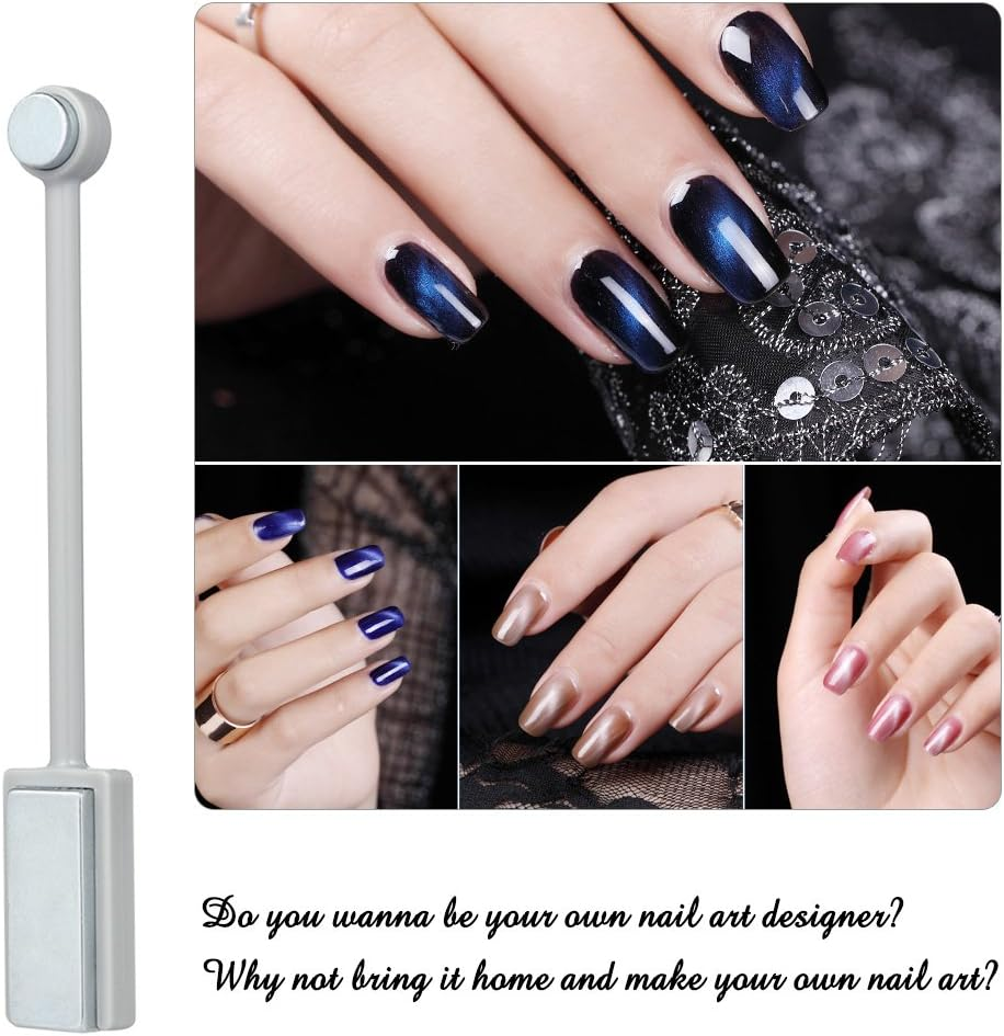 Goovii Double-End Nail Art Magnet Cat Eye Gel Polish Varnish Magnetic Stick 3D Line Strip Magnetic Board Nail Tool image number 2