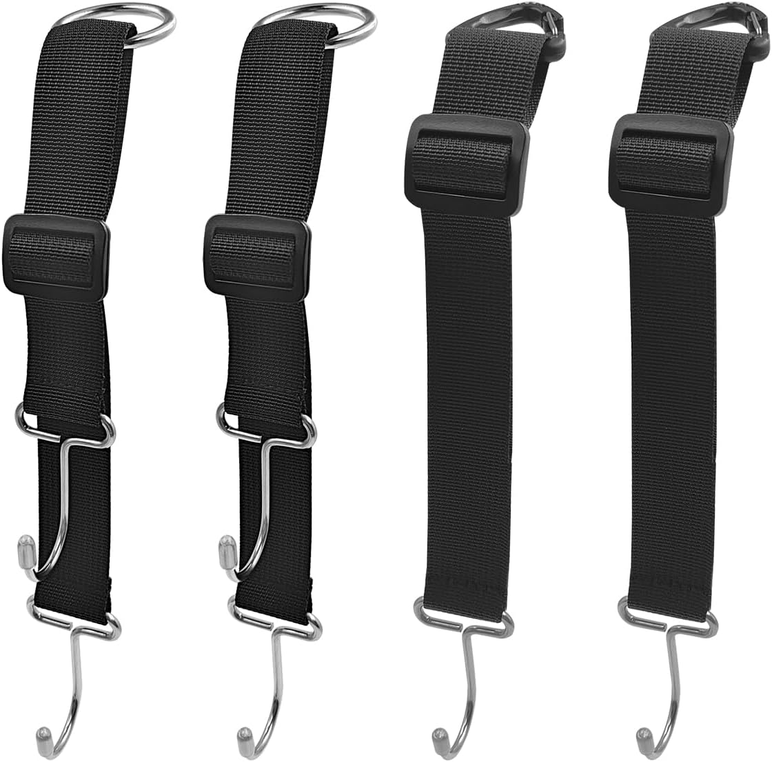 Maxin 4 PCS Car Purse Hook/Holder,Contains 2 Torches and 2 Triangular Hooks, Car Seat Headrest Hooks for Purses and Bags, Adjustable Hidden Metal Hooks for Car Handbag. image number 5