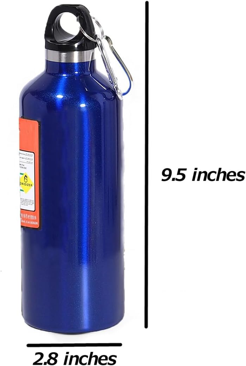 Thermoses Water Bottle Stainless Thermos 17Oz Nitrogen Bottle Type Thermal Cold Insulation Reusable Sports Water Bottles Leak Proof Carabiner Included Easy to Carry Work Sports Outdoors Hiking(Blue) image number 1