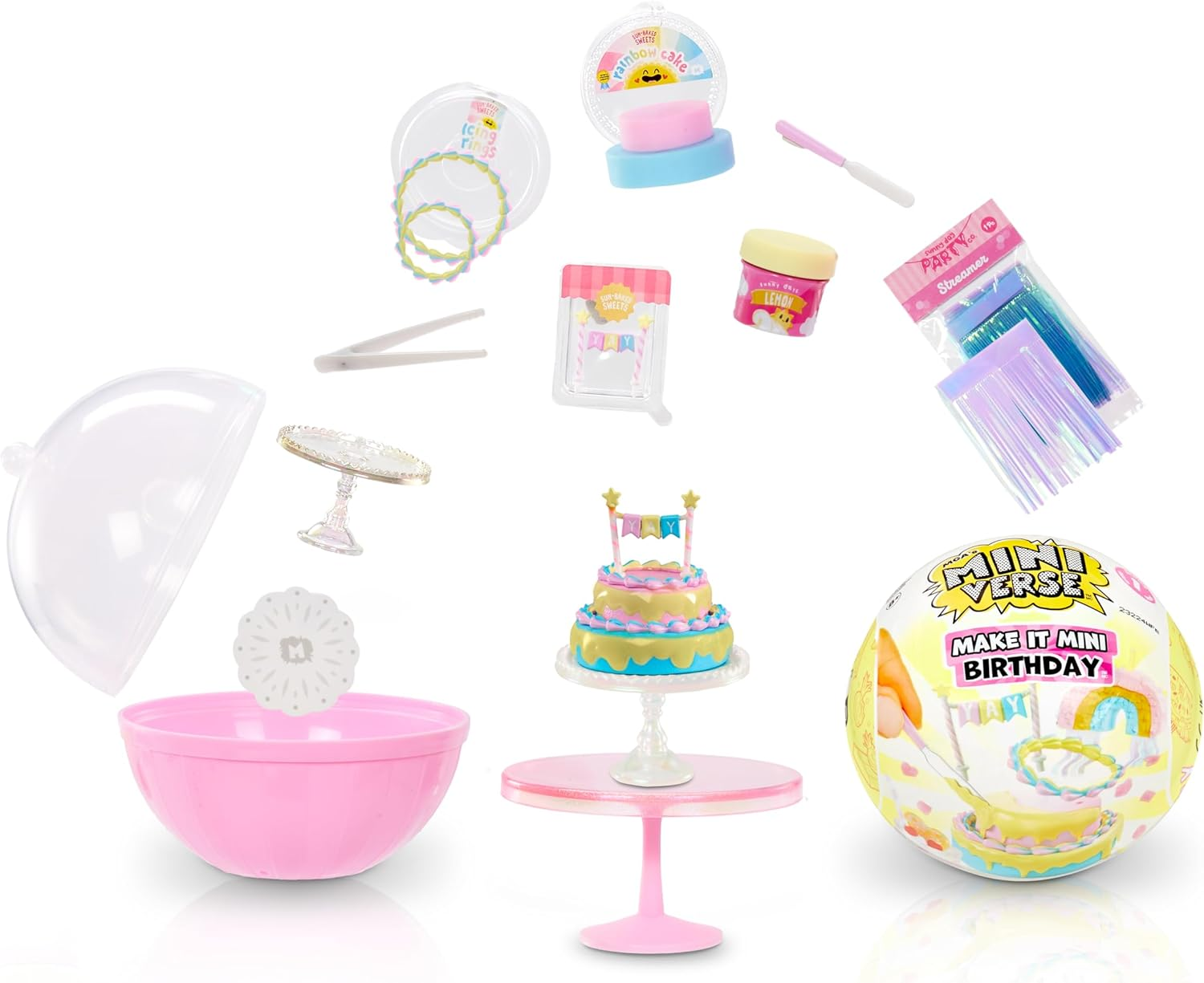 Mga'S Miniverse Make It Mini Birthday - Mini Collectibles, Mystery Blind Packaging, DIY, Crafts, Resin Play, Replica Items, Novelty, Party Favours, Pinata, for Collectors & Kids Ages 8+, NOT Edible image number 6