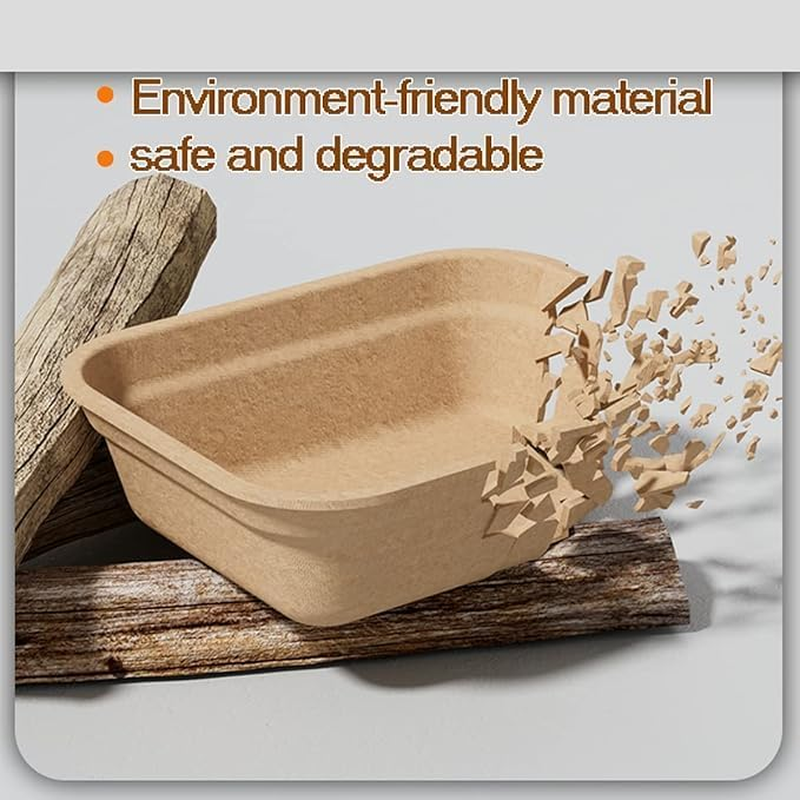 Disposable Cat Litter Boxes, Paper Tray, 10 Pack, Indoor Outdoor Travel image number 1