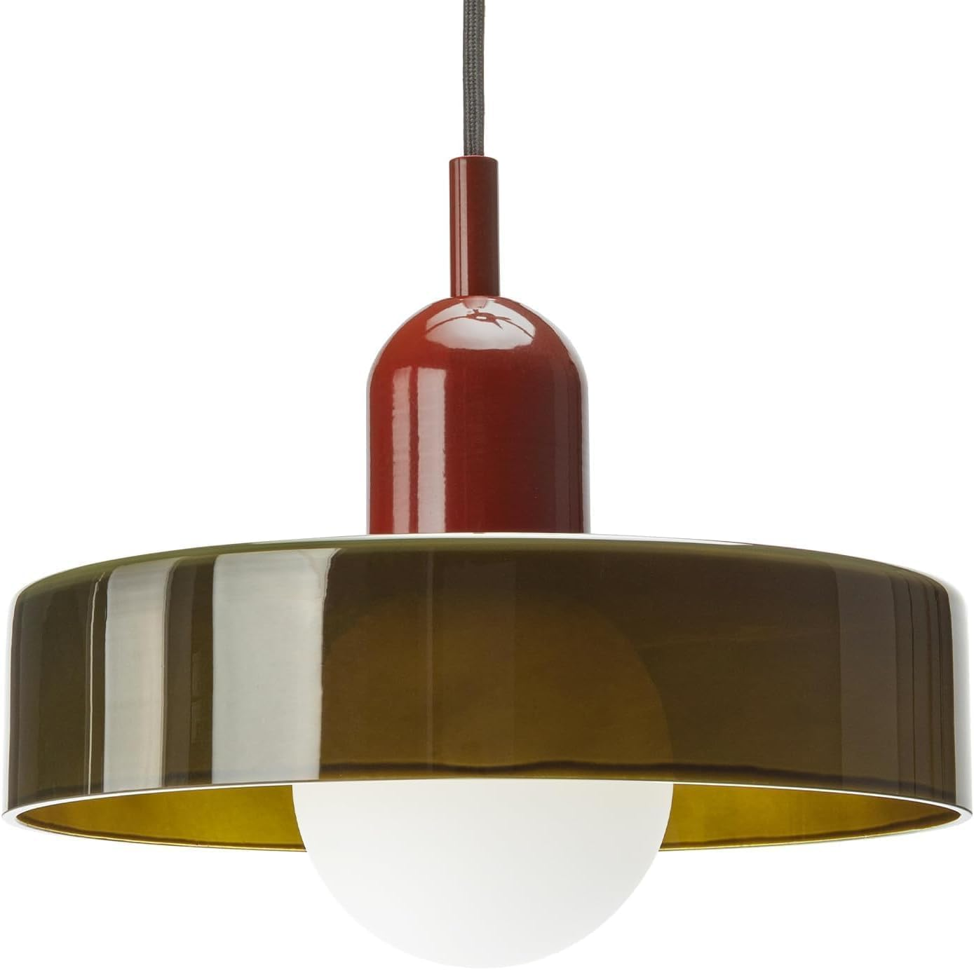 Pendant Lights Stained Glass Dark Olive Green Hanging Light Bedroom Lighting for Kitchen Dining Room Mid Century Modern Light Living Room Light Fixture