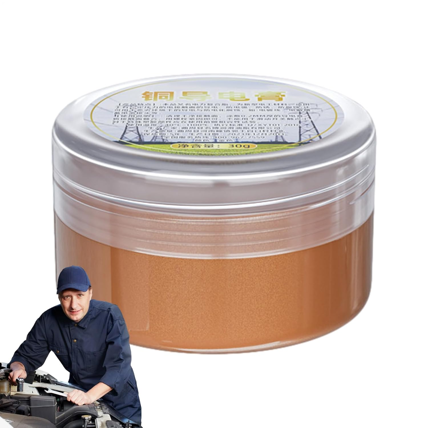 Conductive Grease,30G Conductive Paint - Lube Strong Adhesion Long-Lasting for Marine Bicycle Motorcycle Plumbing Fixtures image number 6