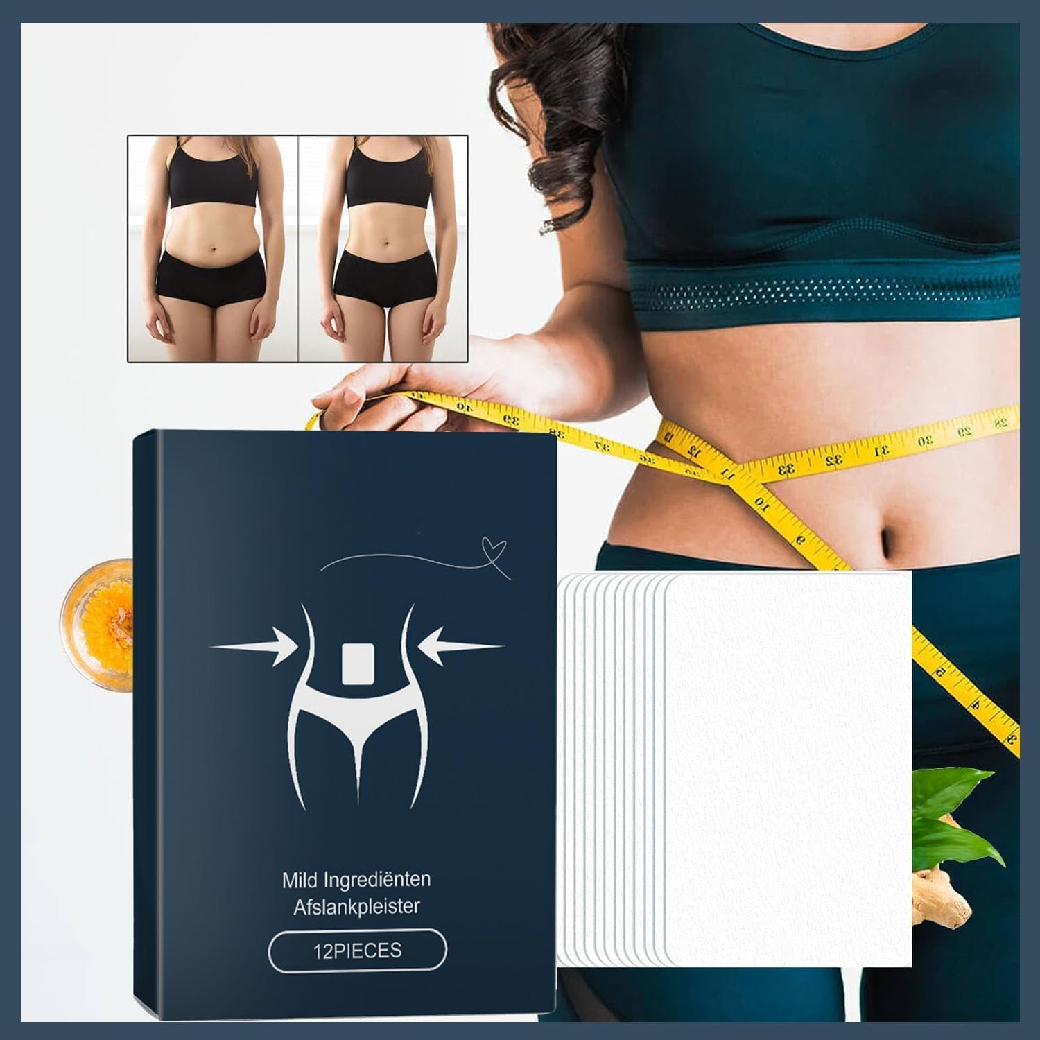 Trim Patch-Trimpatch Weight Loss Patch, Trimpatch Slimming Patches, Rejuvacare Ozem, Skin and Body Shaping Care, Natural Ingredients, Safe & Effective, Firming & Moisturizing (5BOX) image number 6