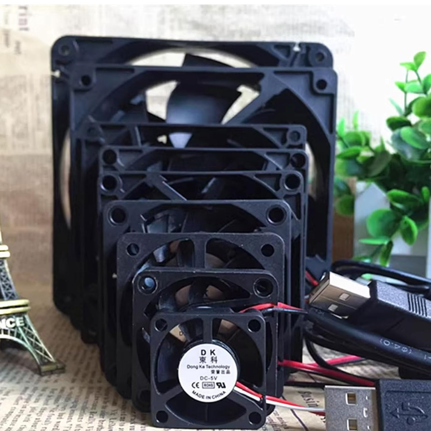 Computer Case Fan, Brushless DC Cooling Fan 5V 0.25A 80Mm USB &mdash; for PC Case Cooling System, Quiet Operation/Easy USB Connection image number 5