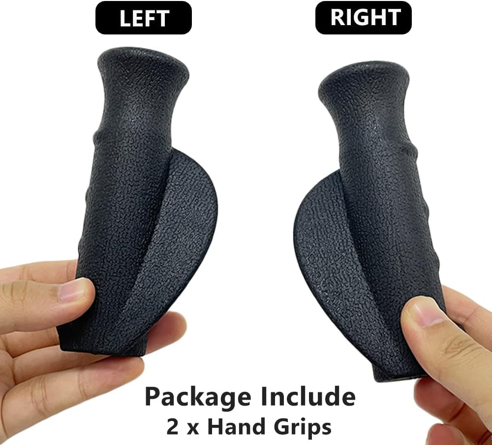Rollator Hand Grip for Rolling Walker Replacement - Elderly & Disabled Patient Handgrips Accessories, 7/8", 2 Pcs (Black-A) image number 4
