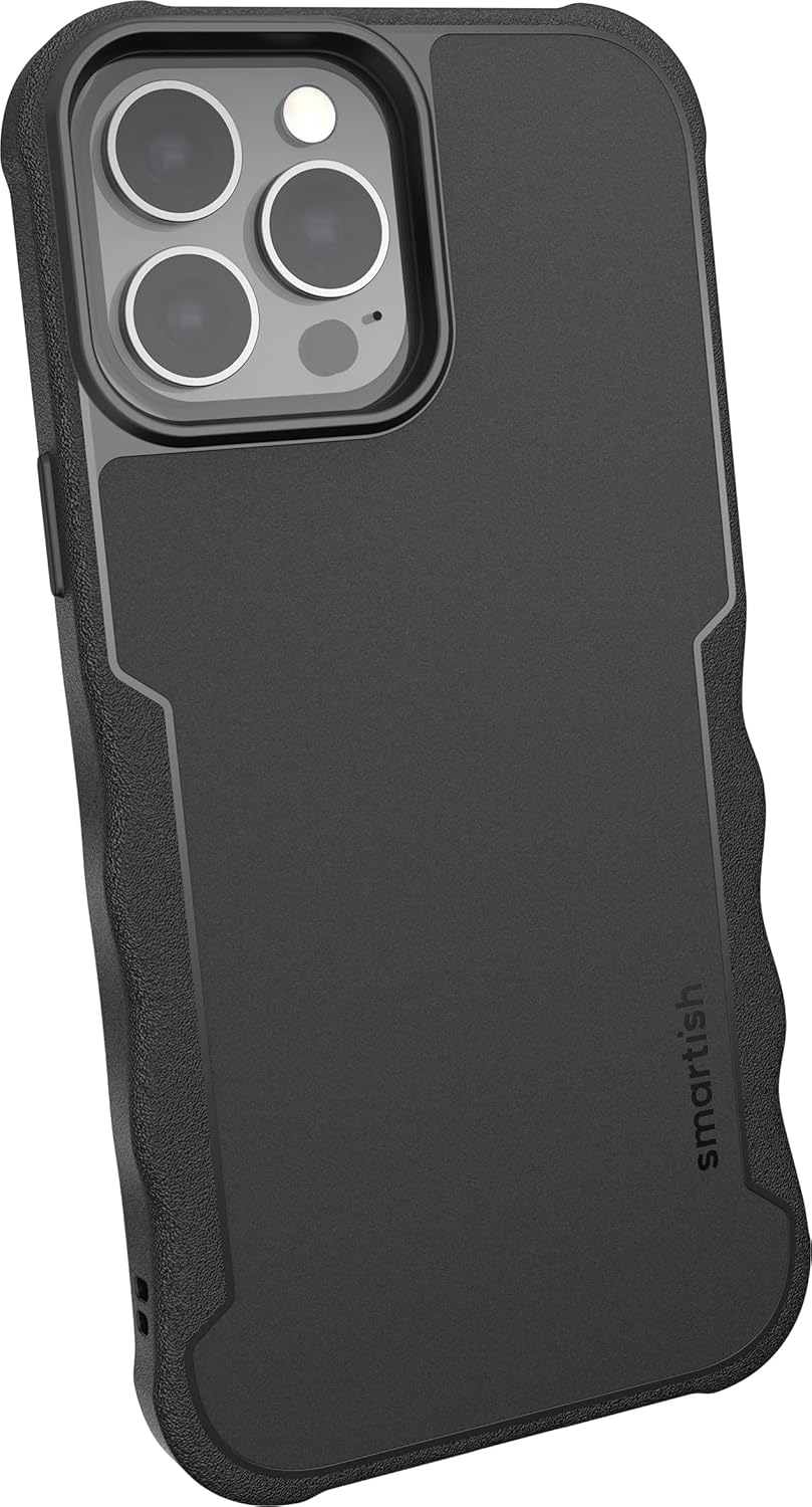 Smartish Iphone 13 Pro Protective Magnetic Case - Gripzilla Compatible with Magsafe [Rugged + Tough] Heavy Duty Grip Armored Cover W/Drop Tested Protection for Apple Iphone 13 Pro - Gray Area