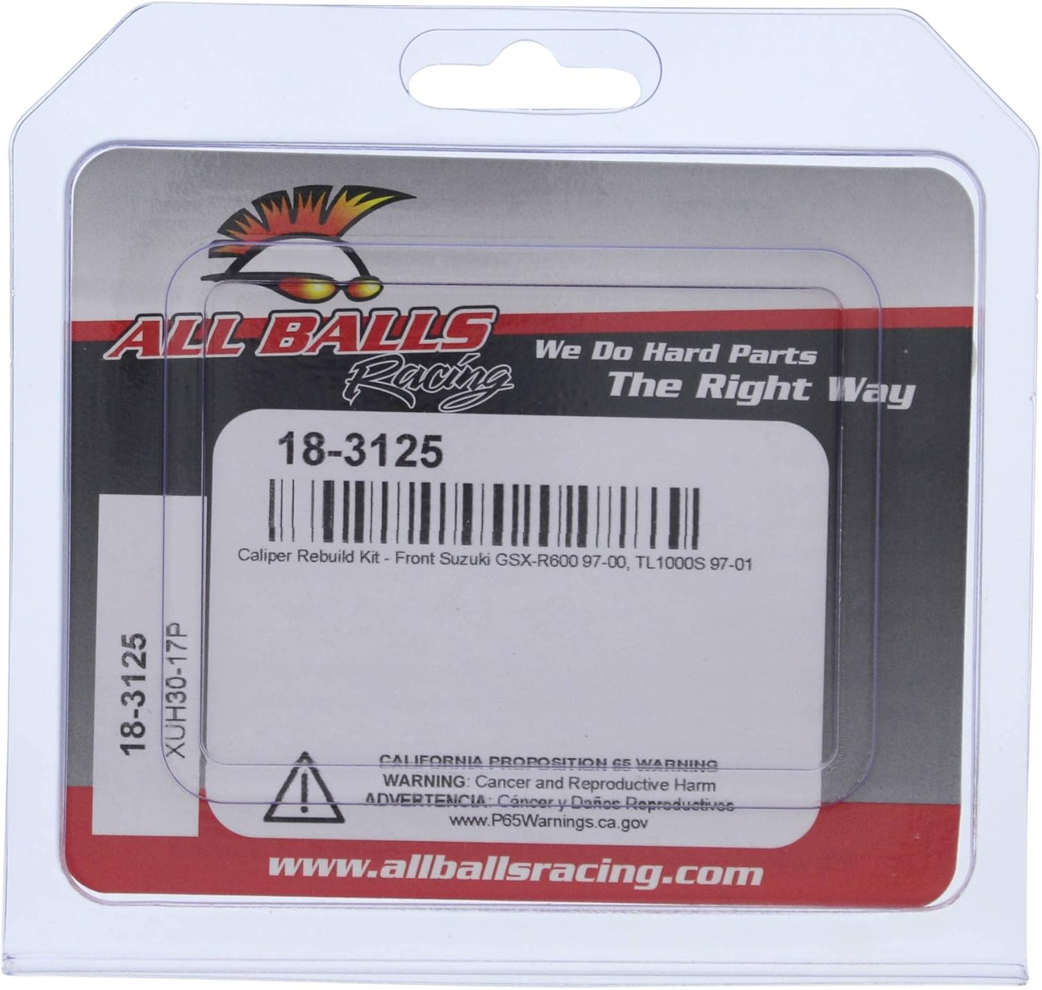 All Balls Racing 18-3125 Caliper Rebuild Kit image number 2