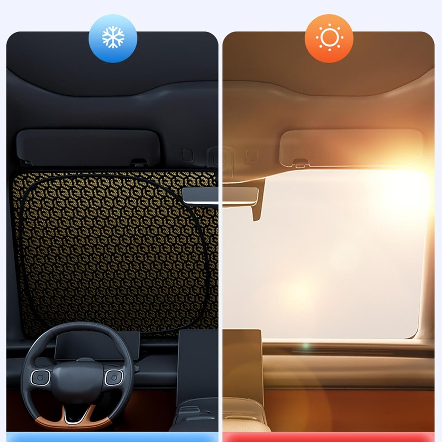 Car Sunshade, Car Windshield Sunshade, Windshield Sunshade for Cars - RV, Truck Car Accessories, Colorful Automotive Windshield Sunshade image number 6