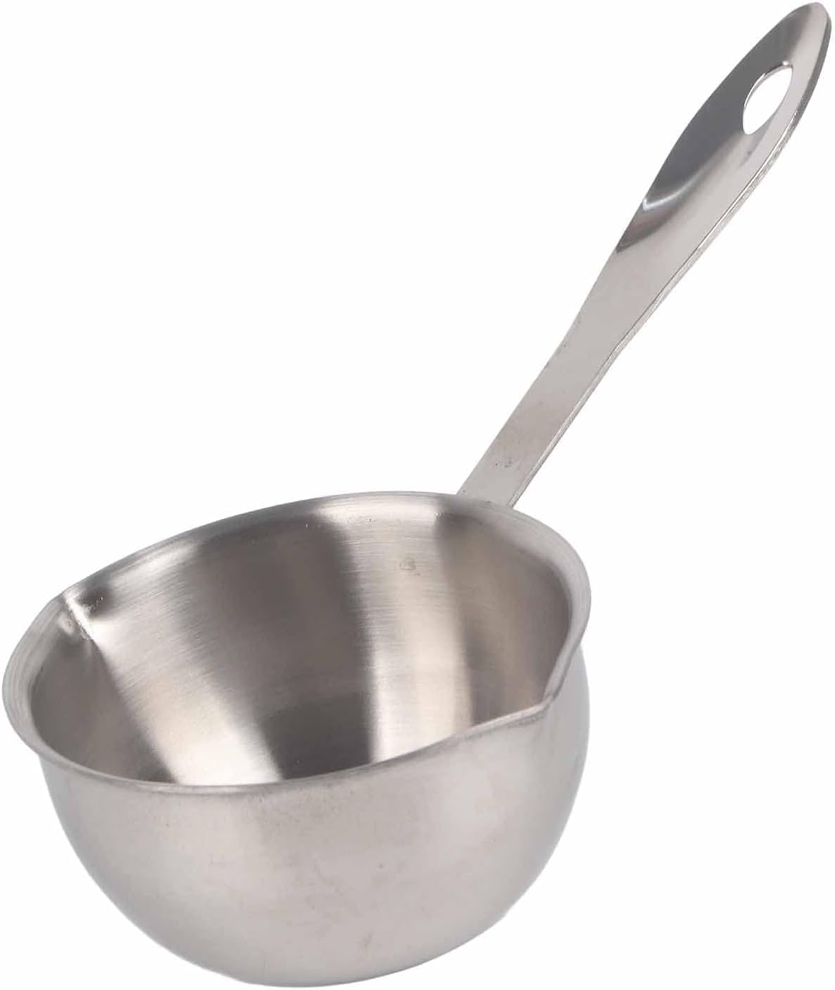 Stainless Steel Butter Warmer Measuring Pan,Sauce Pan,Butter Warmer,Butter Melting Pot,All in One Flat Bottom,Stainless Steel Butter Hot Pot (Silver, One Size) image number 6