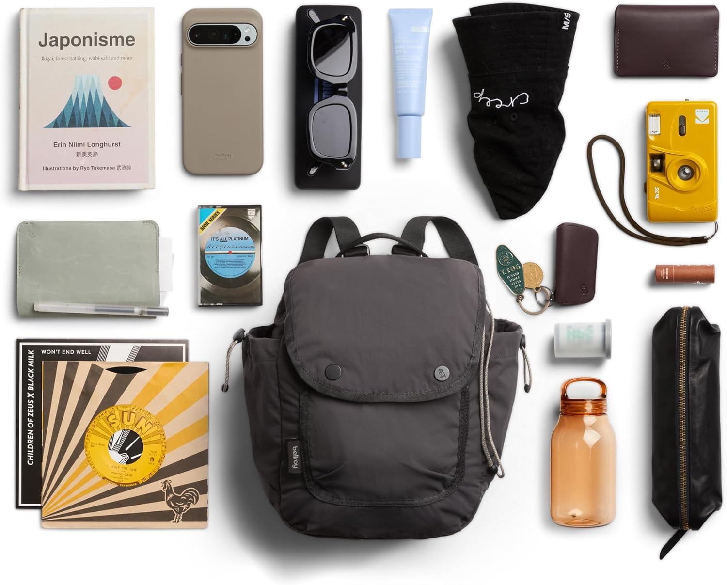 Bellroy Cinch Minipack (Lightweight 9 Liter Backpack with External Organization and Adjustable Shoulder Straps) - Charcoal image number 6