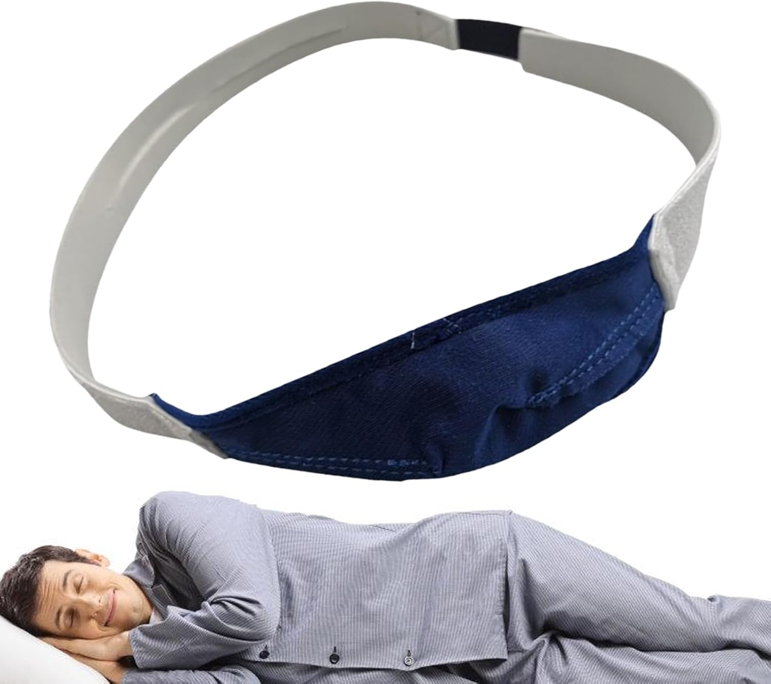 Anti Snoring Chin Strap &ndash; Adjustable Sleep Strap, Snore Reduction Band | Comfortable Chin Strap for Sleeping Aid, anti Snore Device for Men and Women, Snoring Strap for Nighttime Use image number 6