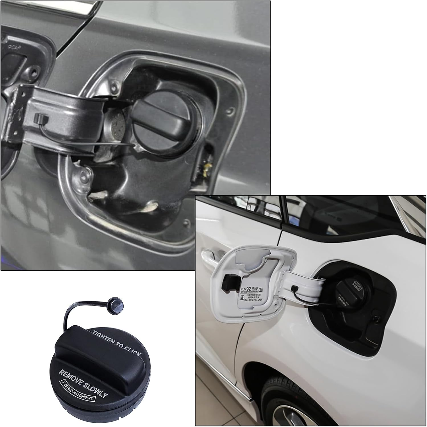 2X Fuel Tank Gas Caps 17670-T3W-A01 10834 31832 Competible with Honda Accord Civic Crosstour CR-V HR-V Insight Odyssey Pilot image number 2