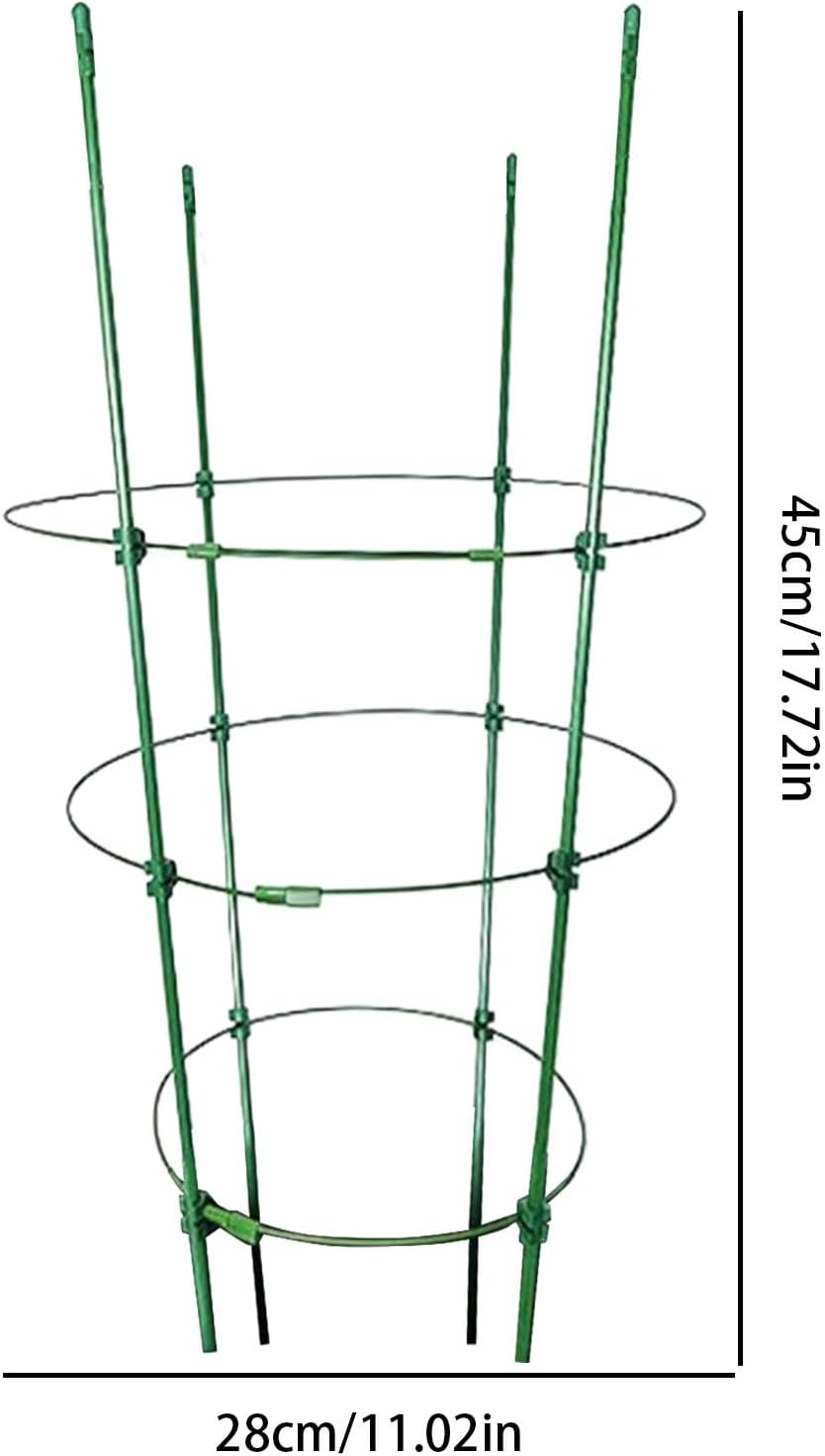 Tomato Cage - Heavy Duty Tomato Prop Vegetable Cages,3 Pieces Stakes Gardening Supplies, Plant Bracket Flower Stands for Vines, Fruits, Flowers, Climbing Plants image number 4