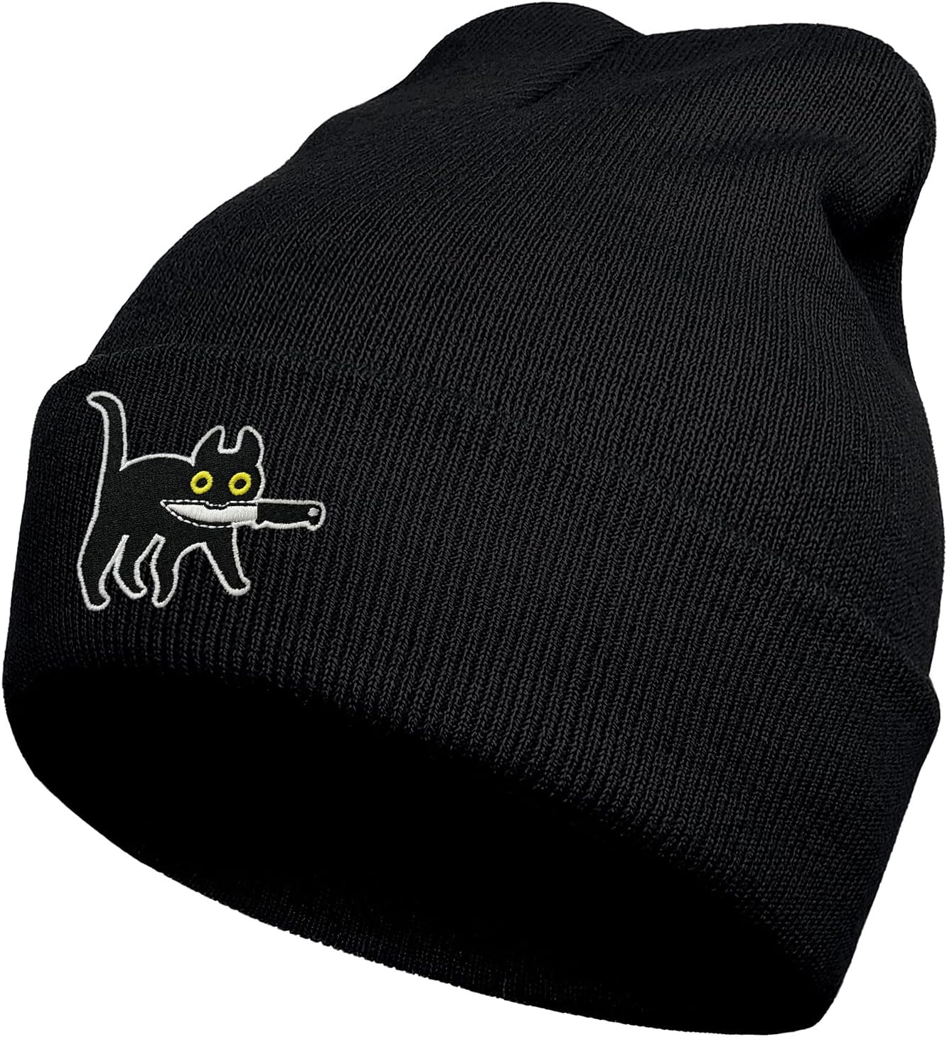 SHUNLCD Funny Cool Beanies Cute Gothic Emo Knit Hat for Men and Women