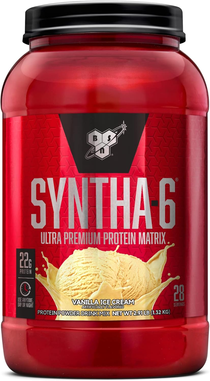 BSN Syntha 6 Blend Protein Powder, Vanilla, 28 Serves, 1.32 Kg image number 4