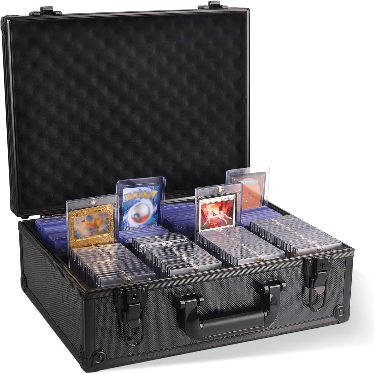Toploader Storage Box for 3" X 4" 35Pt Rigid Card, Trading and Sports Card Hard Case Holds 600+ Toploaders, 38 * 27 * 14Cm Black image number 6