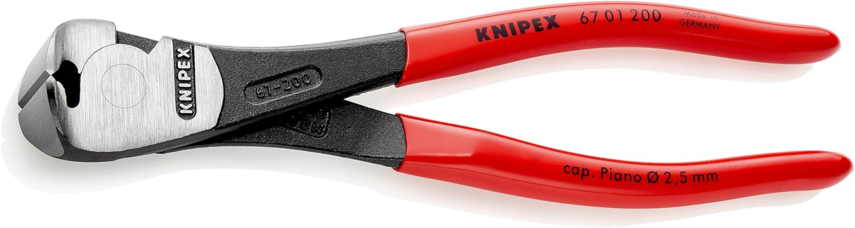 Knipex 67 01 200 SB High Leverage End Cutting Nipper, 200 Mm Length