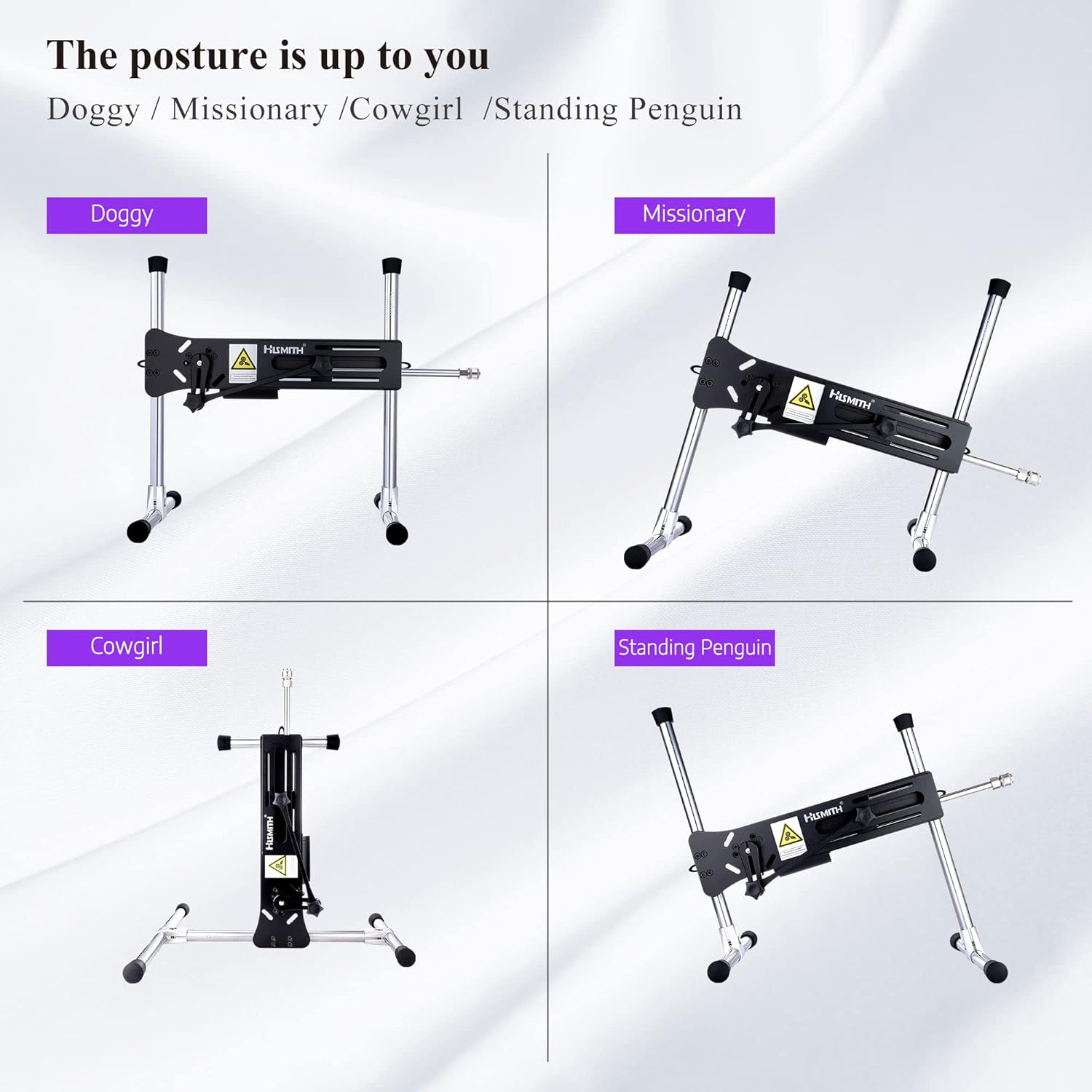 Hismith Premium 3.0, Sex Machine with Kliclok System, Wire-Controlled Love Machine with Dildo, Black image number 2