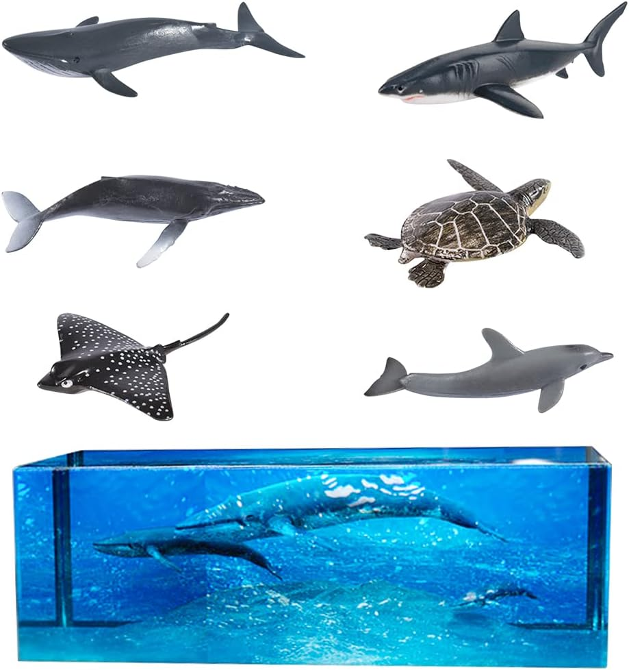 Fineinno Square Resin Mold,Geometric Cube Silicone Molds for Resin, Deep Epoxy Resin Molds for DIY Craft, Flowers Preservation, Home Decoration (Cube Resin Mold)