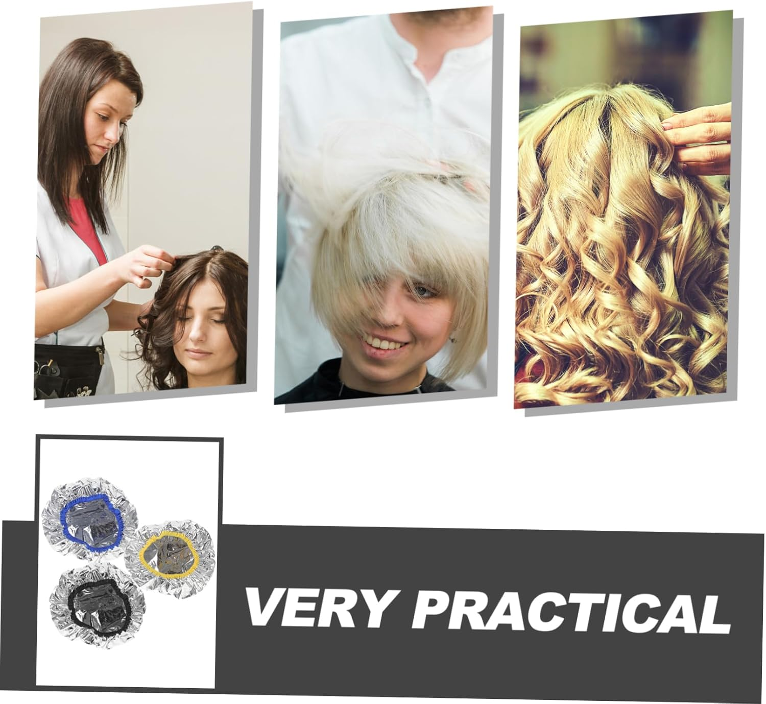 FRCOLOR 6Pcs Tinfoil Cap for Deep Conditioning Hair Mask Elastic Sleeping Cap Bulk Shower Heat for Hair Treatment Spa Shower Dye Oil Processing image number 2