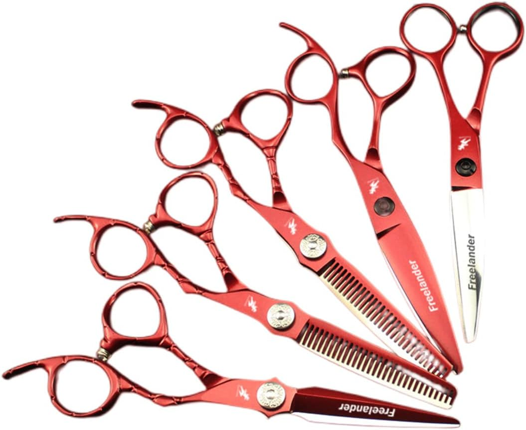 6.0 Inch High-End Professional Haircutting Scissors Set/Hairdressing Scissors/Haircutting Scissors/Flat Scissors/Bangs Scissors/Dental Scissors/For Professional Hairdressers or Home Use image number 3