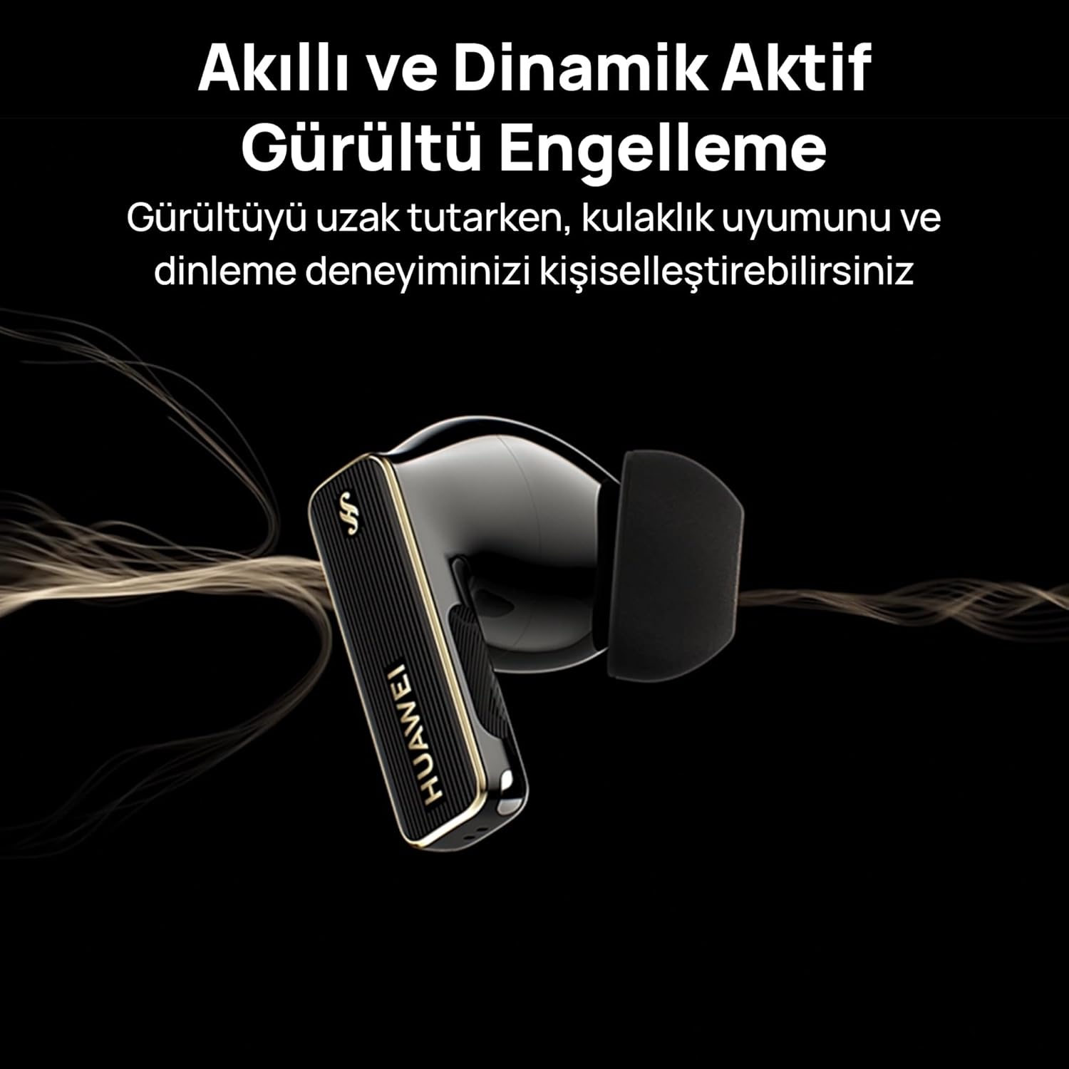 Huawei Freebuds Pro 4 Wireless Headphones, Real Sound with Dual Driver, Stable and Clear Calls, Dynamic Intelligent ANC, Compatible with Ios and Android, Noise Cancellation, Green - White image number 3