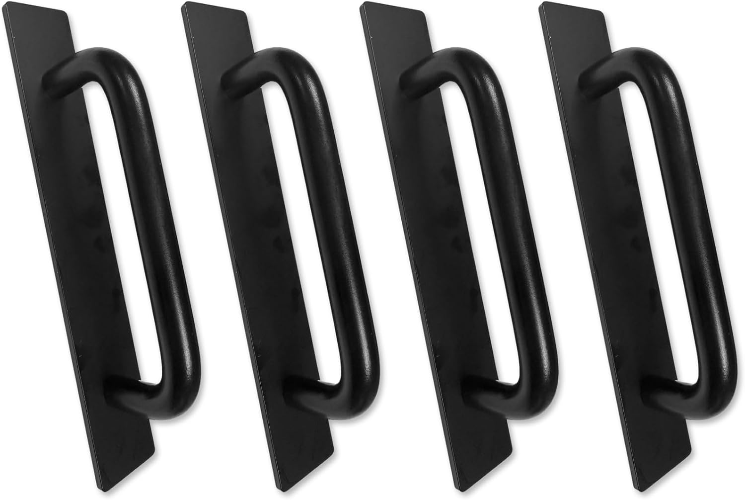 TEAONE Push Pull Helper, 4 PCS Sticky Cabinet Handle for Window, Sliding Door, Closet (Black, 14.8Cm/5.82In) image number 4