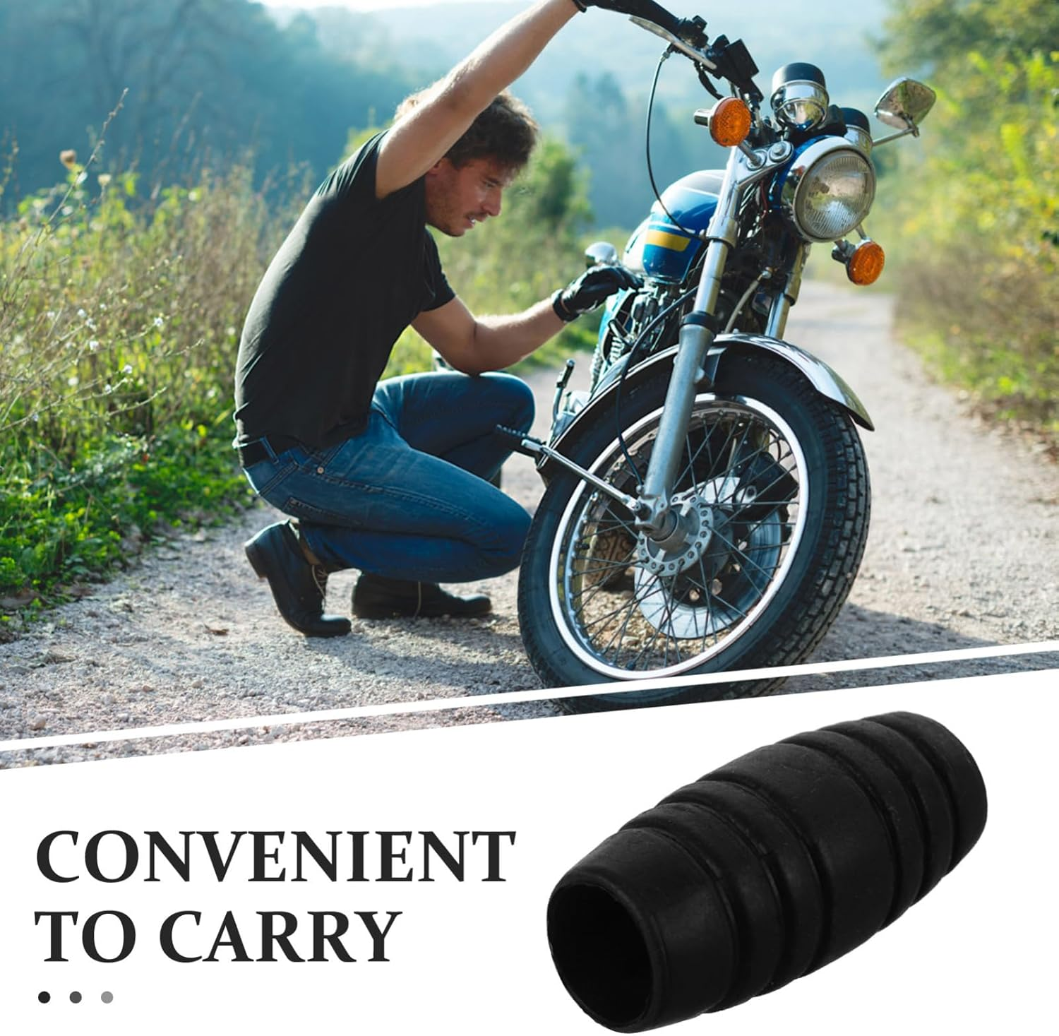 ULTECHNOVO 3Pcs Motorcycle Shifter Cover Rubber Protective Cover for Gear Shifter Lever Riding Non-Slip Motorcycle Foot image number 3