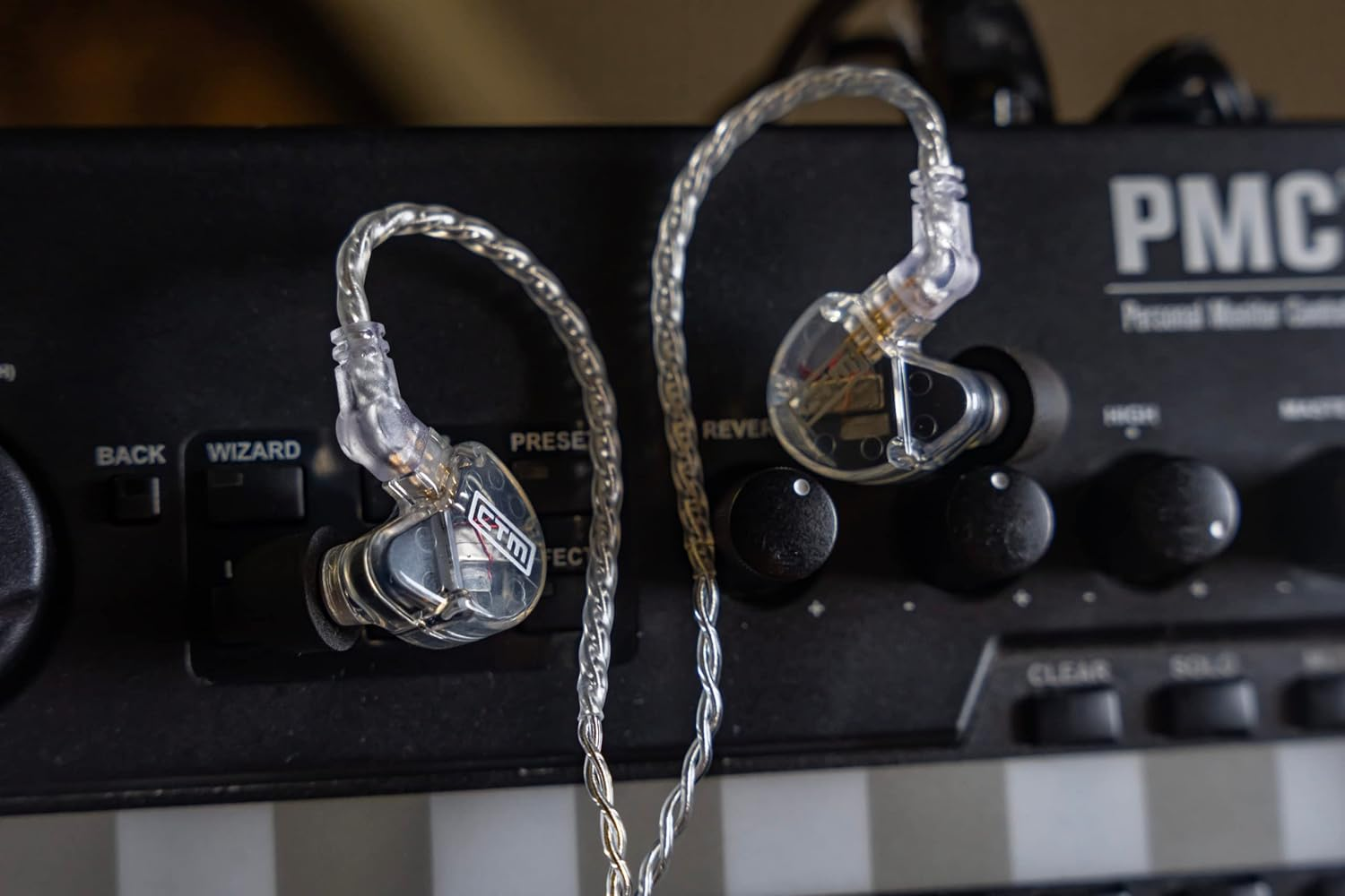 CTM CE220 - Pro Isolating Dual Driver Wired Earphones by Clear Tune Monitors (Clear) image number 2