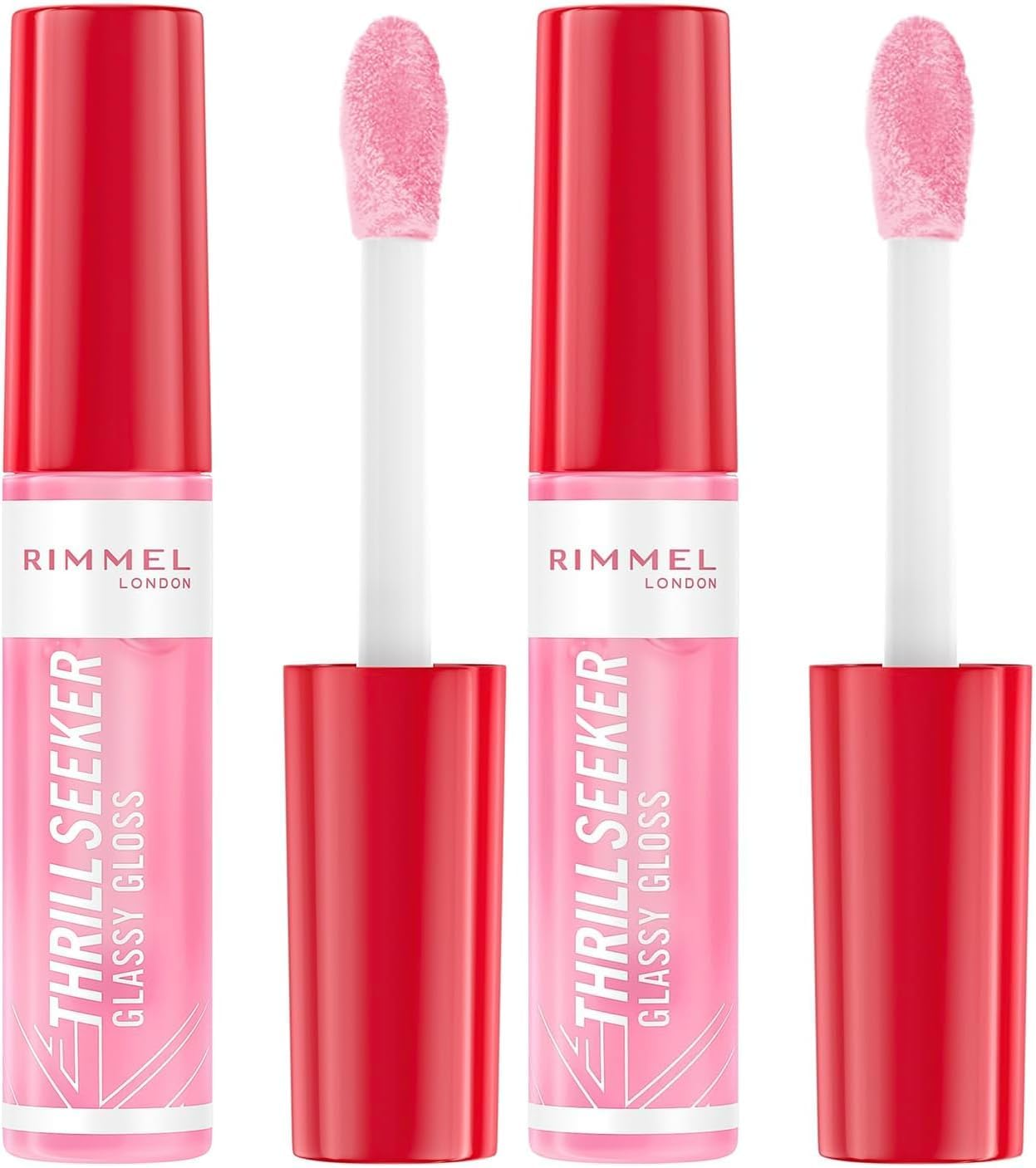 Rimmel Thrill Seeker Glassy Gloss #150 Pink Candy (Pack of 2)
