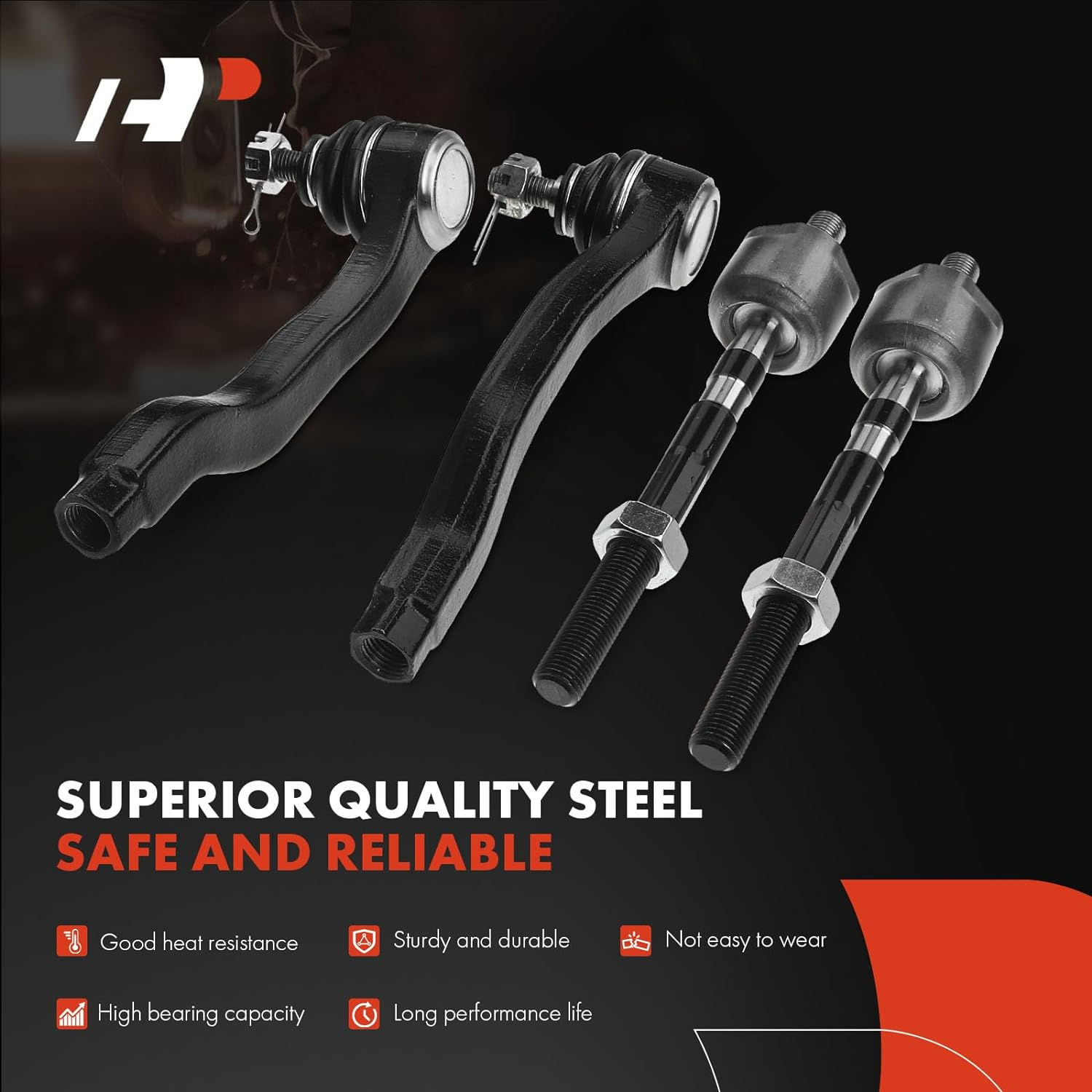 A-Premium 6Pcs Front Suspension Kit, Lower Ball Joint, Inner Outer Tie Rod End, Compatible with Honda Civic 1992-1995 Civic Del Sol 1993-1997 Acura Integra 1994-1997 1.5L 1.6L 1.8L