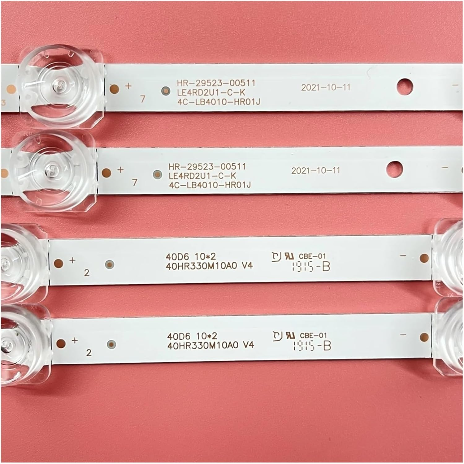 TV Backlight 40HR330M10A0 V4 for 4C-LB4010-HR01J 4C-LB4010-HR02J TCL 40F6F 40L2F 40D610X2 LED40S6500 40S6500FS L40S6400 L40S6500 (Color : 2 Pieces 1TV) image number 2