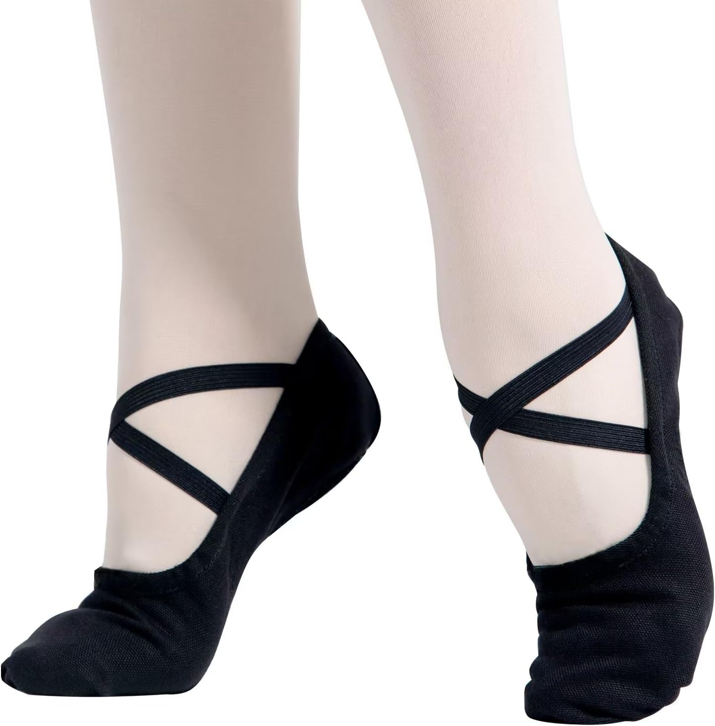 Women'S Ballet Dance Shoes Slippers Split Sole Canvas Practice Shoes for Kids/Girls/Adults image number 5