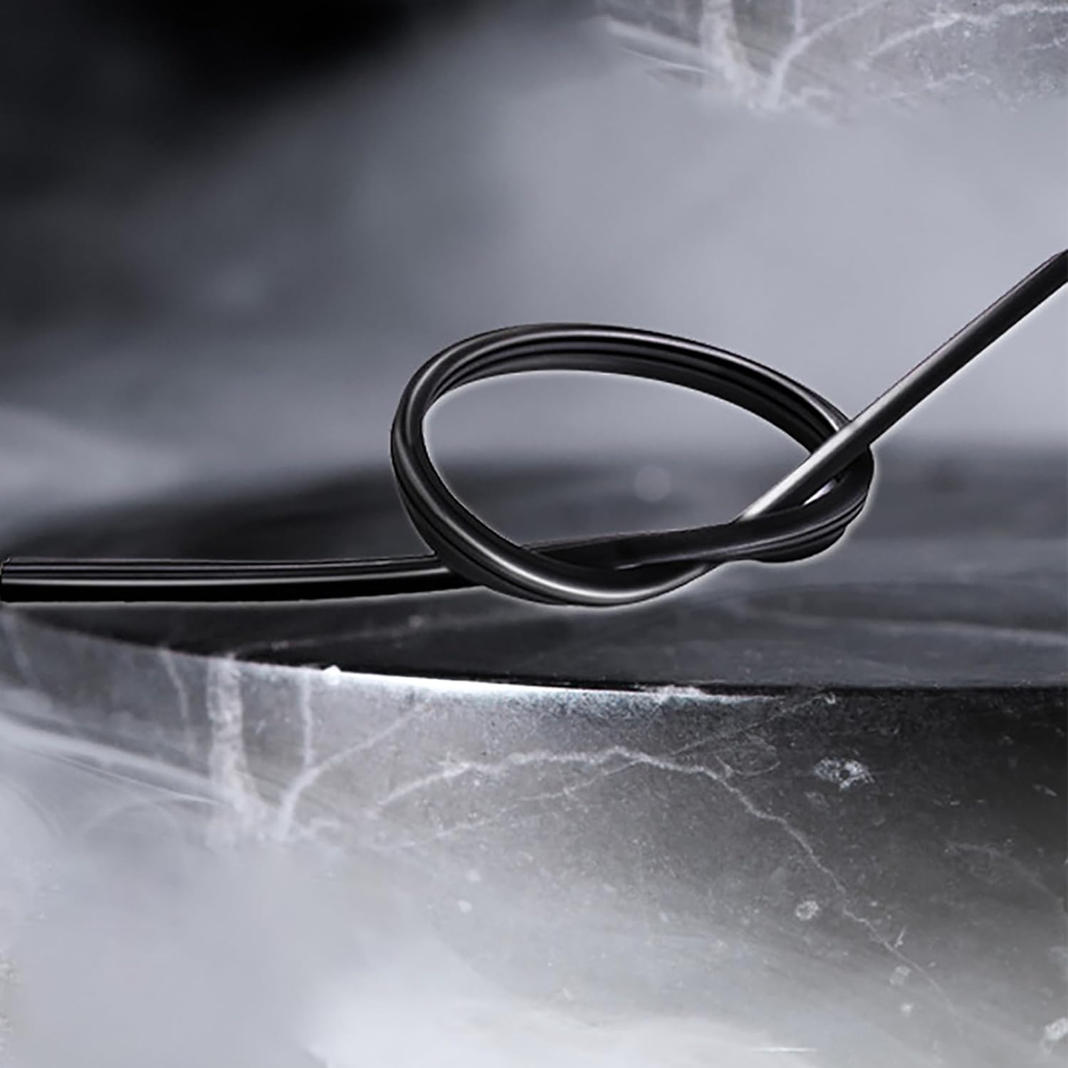 Tunghey 4Pack 28 Inch Natural Rubber Adjustable Size of Universal Replacement Frameless Windshield Wiper Blade Refills image number 3