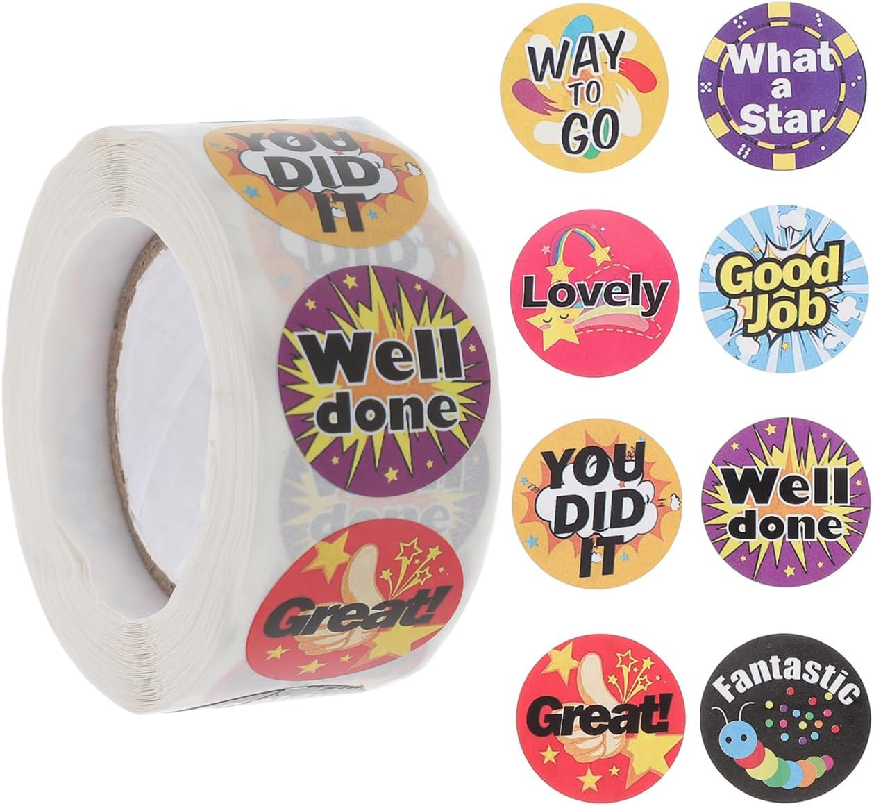 1 Roll Reward Stickers Scratch and Sniff Stickers Teacher S Encouraging Student Kids Reward Vinyl S Teacher Supplies Cell Phone Paper Child