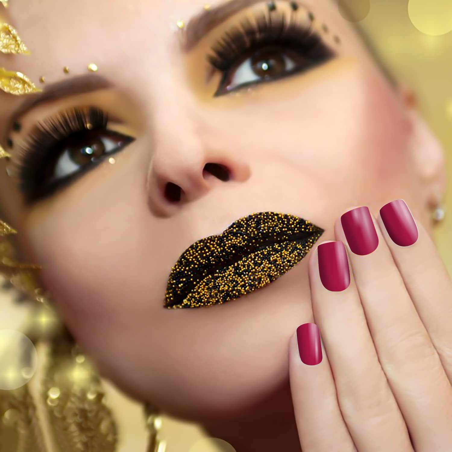 DANNEASY 16 Sheets Nail Wraps for Women Nail Polish Strips Solid Color Self Adhesive Sticker Nails Acrylic Nail Art Accessories with 1Pc File, Cuticle Stick (Pink Red) image number 3