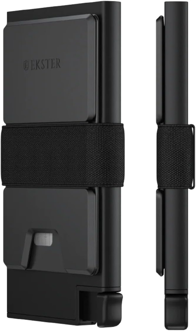 Ekster: Aluminum Cardholder - 0.2-Inch Slim Minimalist Wallet with Expandable Backplate - RFID Blocking Layer for Data Protection - Durable Space-Grade 6061-T6 Aluminum - 1-15 Card Storage Capacity