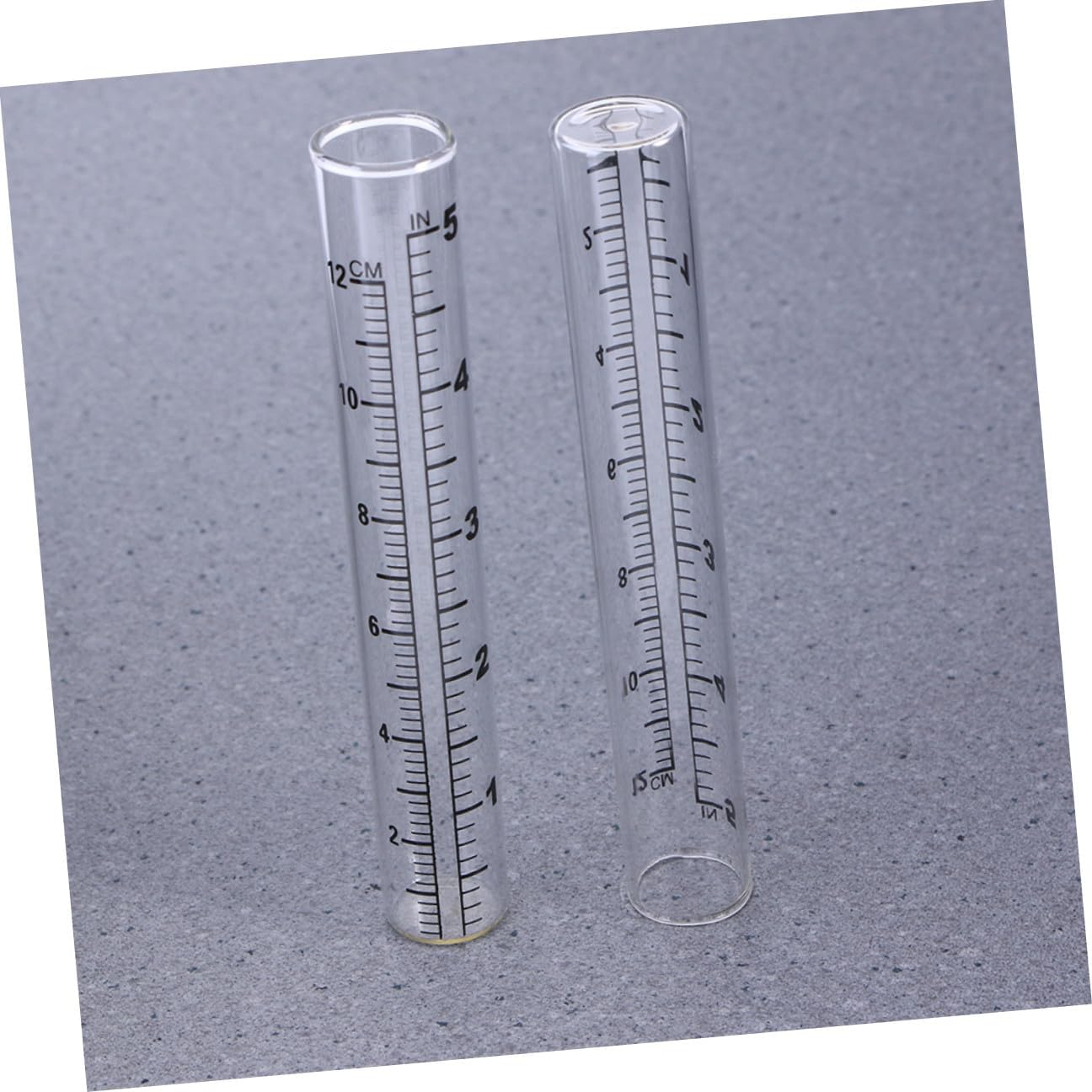 4Pcs Glass Rain Gauge Tubes Outdoor Garden Rain Measuring Cups Accurate Water Collection for Home and Lawn Use image number 4