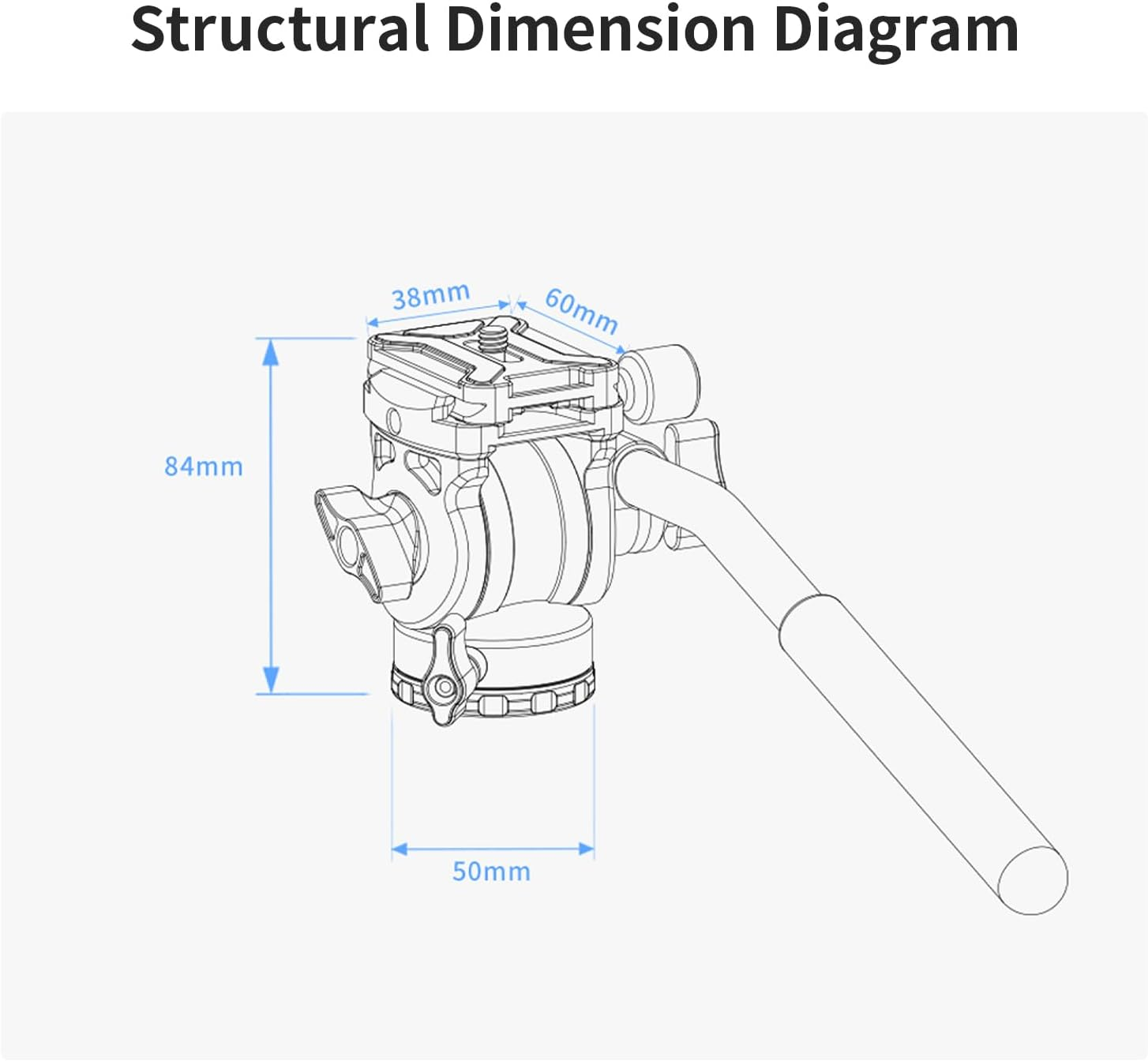 ZWO Seestar Tripod Head TH10 EQ Wedge for Seestar Smart Telescope, Fluid Tripod Head for Equatorial Mode, 360&deg; Pan & &plusmn;90&deg; Tilt, Compatible with DSLR, Mirrorless & Video Cameras image number 3