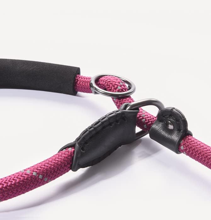 Dogness Extremely Durable Dog Training Rope Leash,The Onesie Dog Leash, Premium Quality Training Slip Lead, Reflective, Thick Heavy Duty, Sturdy Nylon, Comfortable for the Strong Large Medium Pets, - Red image number 2