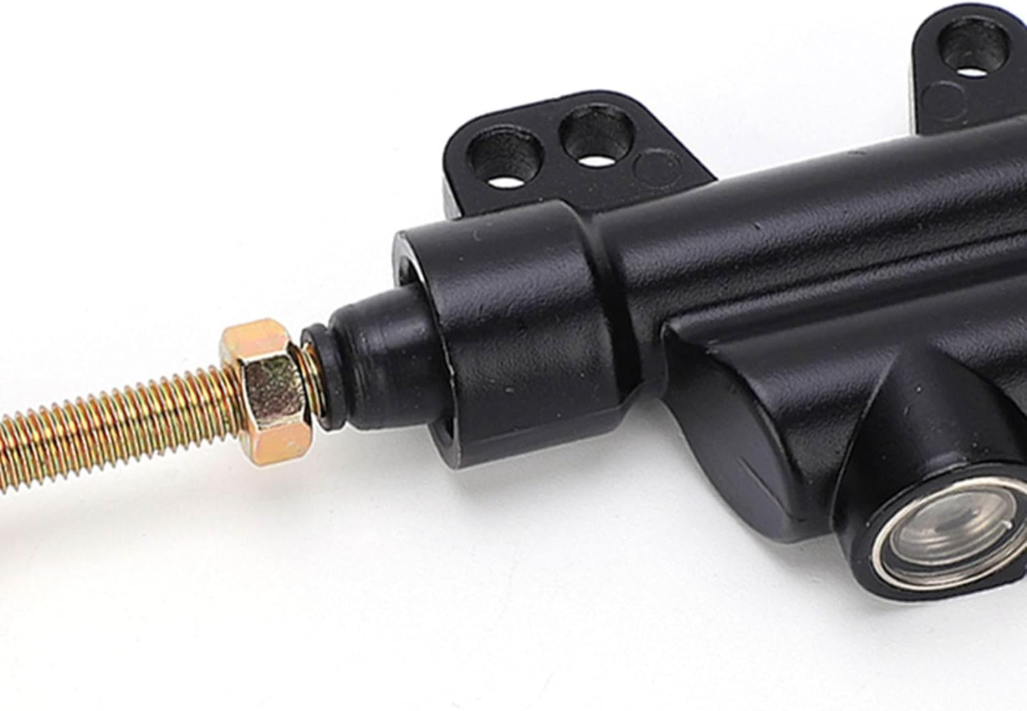 Top Grade Folding Rear Brake Cylinder Pump for ATV and Dirt Bike - Excellent Braking Performance Off-Road Riding, Black image number 6