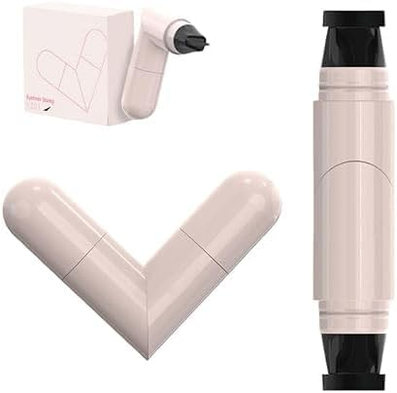 2 Pack Gel Eyeliner Pencil Set with 2025 Foldable Wing Stamp, Waterproof & Smudge-Proof Eyeliner Tool, Easy Winged Liner Pen for Beginners, Long-Lasting Eye Makeup (Black)