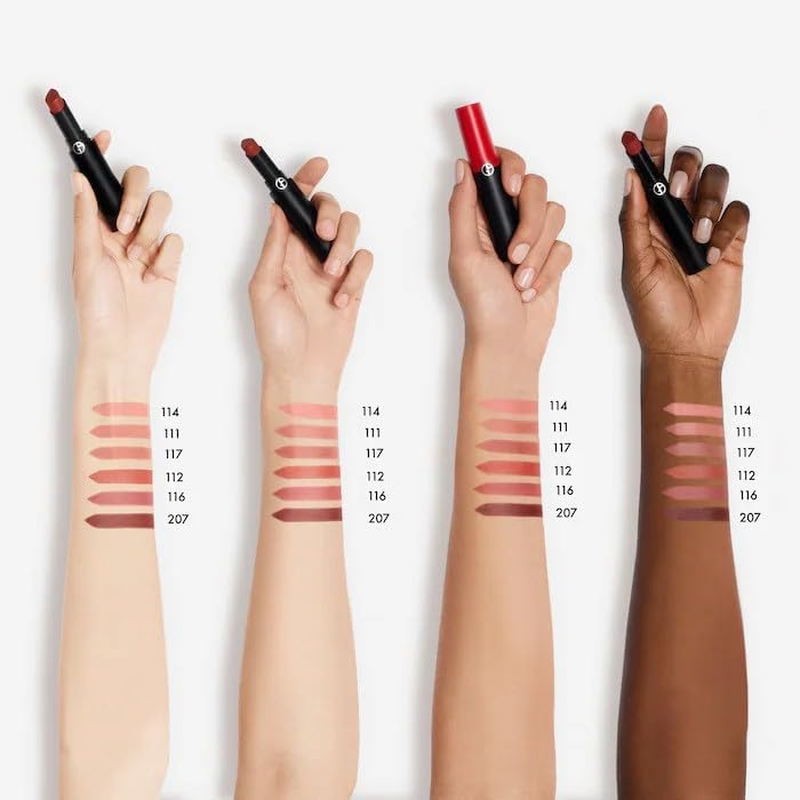 Lip Power Long-Lasting Matte Lipstick - 117 Graceful by Giorgio Armani for Women - 0.11 Oz Lipstick image number 3