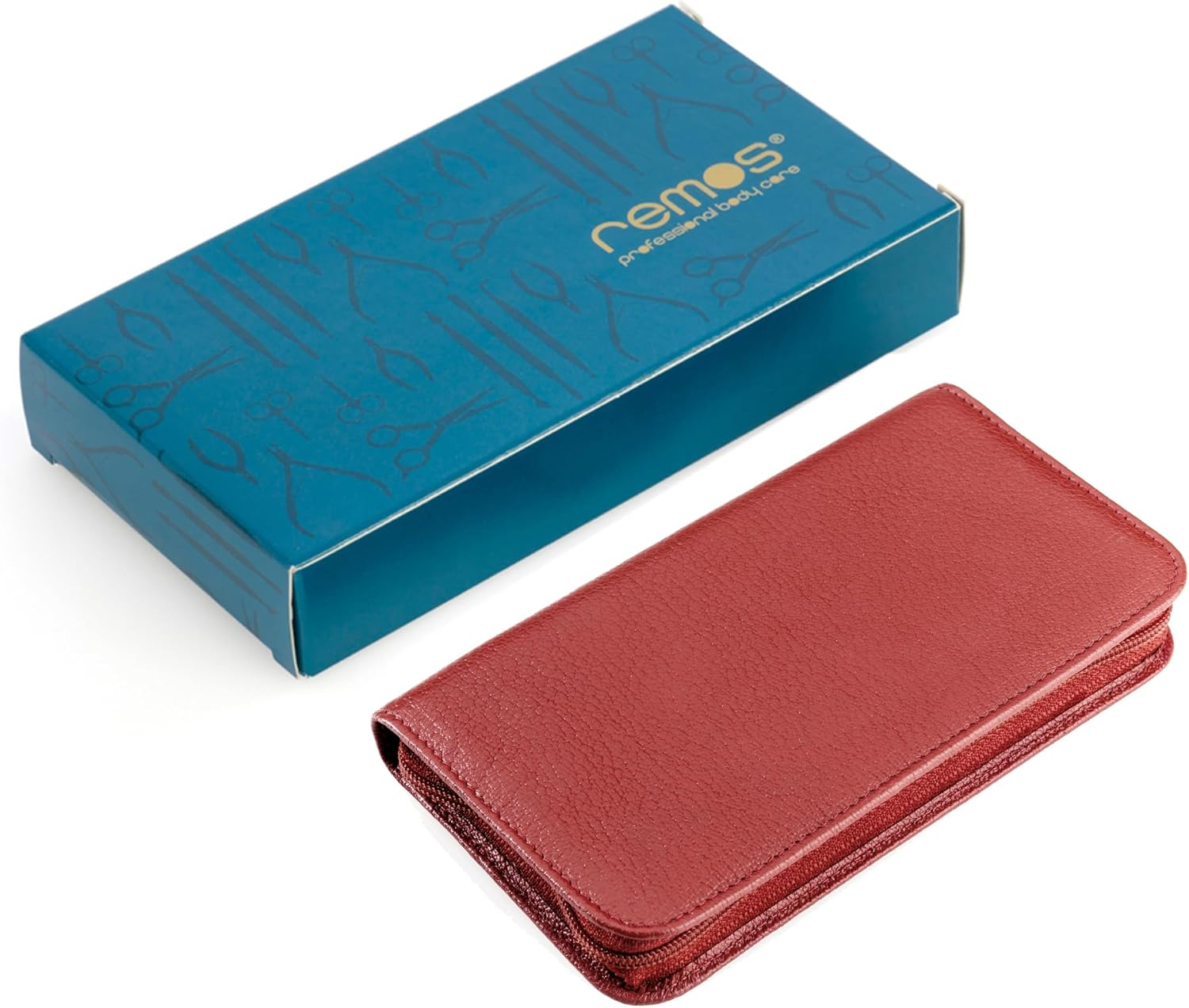 Nail Set "PAN" Empty Leather Red for Scissors, Files, Tweezers, Pushers image number 5