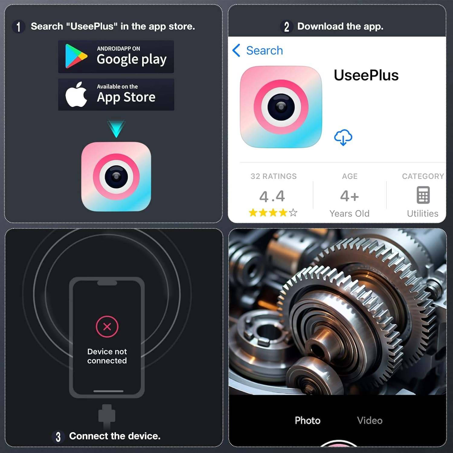 Endoscope Camera with Light, 5.5Mm1920P HD Borescope Inspection Cameras with 8 Adjustable LED Lights,Endoscope with Semi-Rigid Snake Camera for Android and Ios Smartphones, Samsung, Ipad,Iphone image number 2