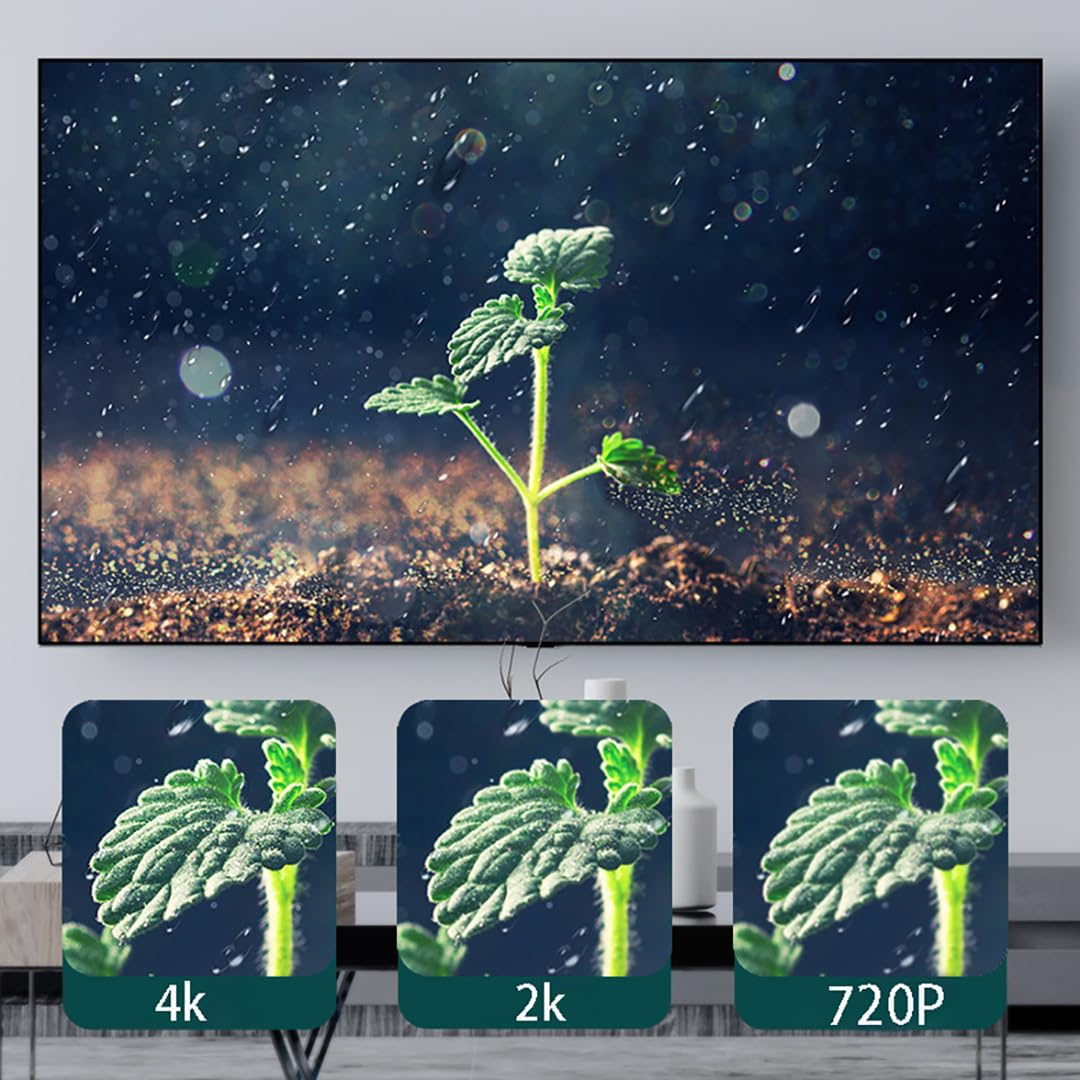 Hexchuang 4K Displayport to HDMI Cable Uni-Directional Display Port to HDMI Compatible with Hdtv/Monitor/Projector Conversion Cord (3M) image number 1