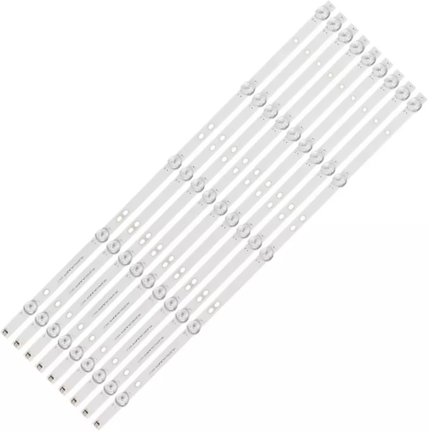 LED Backlight Strip 5 Lamp HRS_SQY55D3_5X9_2W_MCPCB 12Mm_V1 Compatible with PLED5544U HV550QUB-F5A RCA RNSMU5545 K55DLY8US(3 Set - 27 Pcs) image number 3