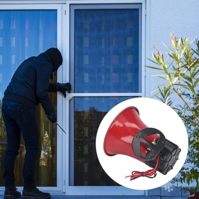 120Db Industrial Siren Alarm Sound, 30W Security Siren with Good ABS, High Volume Smart Warning for Outdoor Indoor Safety, Emergency Horn image number 2